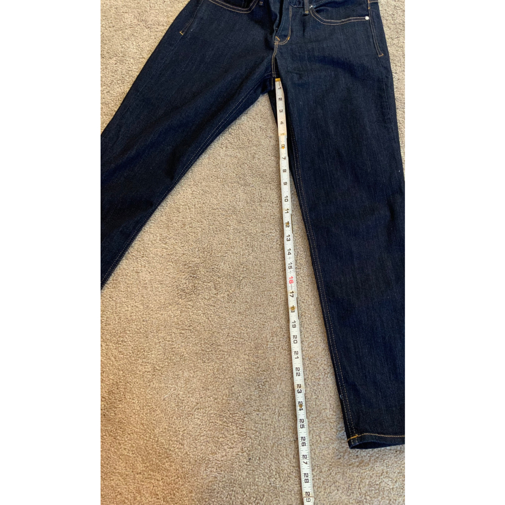 Gap Womens Jeans Size 28 Dark Blue Denim Cropped Straight Leg‎ Preppy Y2K Casual - Picture 11 of 15